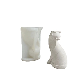 Формы для украшения дисплея из пищевого силикона в форме кошки, формы для литья смолы, инструменты для производства глиняных ремесел