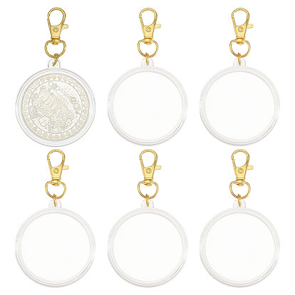 6 шт. памятные монеты, акриловые подвески, украшения, со сплавочной фурнитурой, для коллекции монет