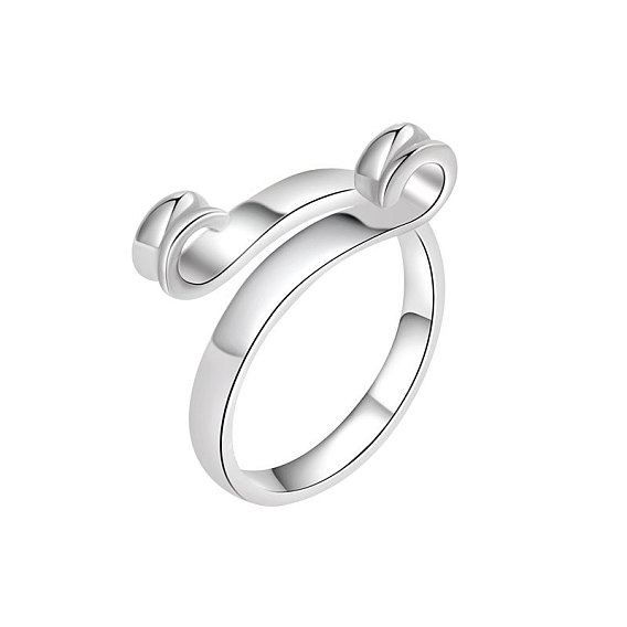 Латунное открытое кольцо-манжета, петля спицами петля крючком, держатель нитенаправителя для женщин