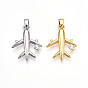 Латунные микро проложить кубического циркония подвески, без кадмия и без свинца, прелести самолета