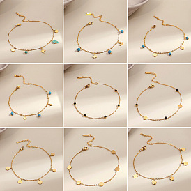 304 из нержавеющей стали браслеты, золотые