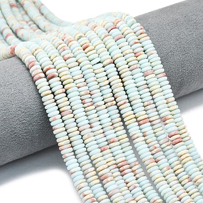 Нити из матового синтетического камня шоушань, рондель