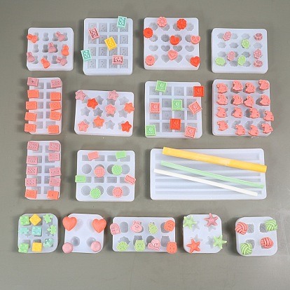 Moules en silicone, moules de résine, pour la résine UV, fabrication de bijoux en résine époxy, blanc