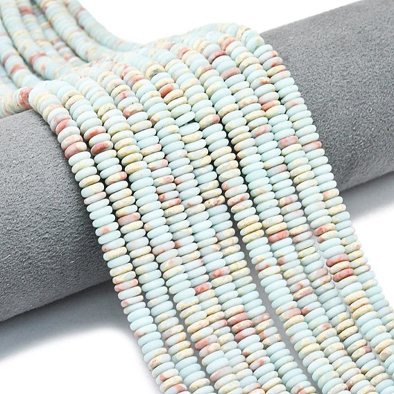 Нити из матового синтетического камня шоушань, рондель