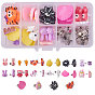 DIY Earring Making, with 304 Stainless Steel Ear Stud Components, Plastic Ear Stud Components, Resin Cabochons and Iron Pad Ring Base Findings