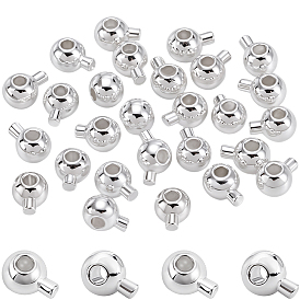 30 шт. латунные обжимные бусины, долговечный, круглые