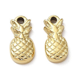 Ion Plating(IP) 304 Stainless Steel Charms, Pineapple Charm