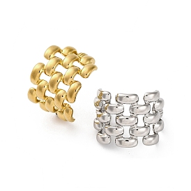 304 открытые манжетные кольца из нержавеющей стали, широкие кольца для женщин