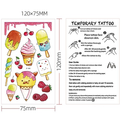 Horse Pattern Removable Temporary Tattoos Paper Stickers