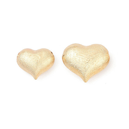 Латунные бусины, сердце