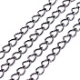 Brass Twisted Chains, Curb Chains, Soldered, with Spool, Lead Free & Cadmium Free, about 301.83 Feet(92m)/roll
