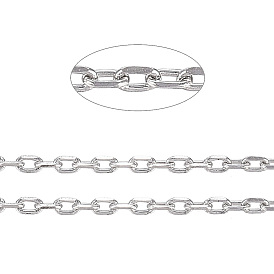 Ионное покрытие (ip) 304 кабельные цепи из нержавеющей стали, цепи с алмазной огранкой, пайки, граненые, с катушкой, овальные