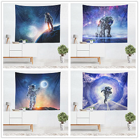 Cosmic Planet Astronaut Digital Printing Tapestry Interstellar Space Decoration Wall Painting