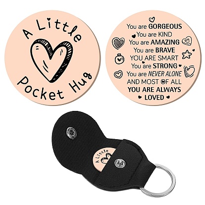 201 памятная монета из нержавеющей стали, карманная монета для объятий, монета с вдохновляющей цитатой, принимающий решения, плоско-круглые, цвет нержавеющей стали