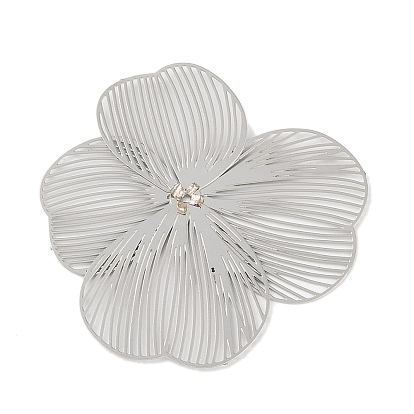 201 из нержавеющей стали шарик крышки, гравированные металлические украшения, цветок