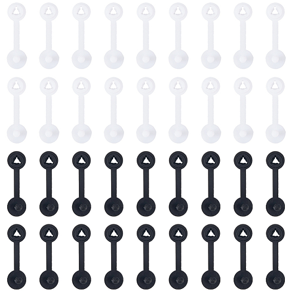 300шт. 2 цвета пластиковые противоугонные пряжки, застежки-пряжки