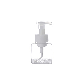 Distributeurs de savon moussant en plastique rechargeables petg, avec pompe en plastique pp, pour la douche, savon liquide