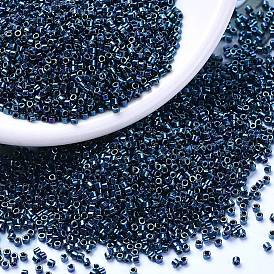 Бусины miyuki delica, цилиндр, японский бисер, 11/0, Ирис