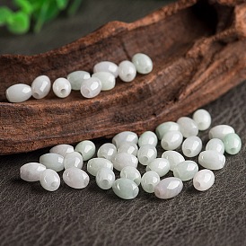 Perles de jadeite naturelles, baril