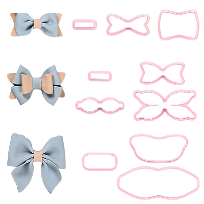 3 наборы 3 стили ПП пластиковые формы для выпечки печенья, бантом