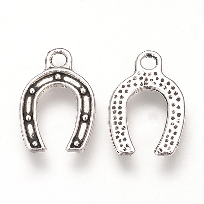 Сплавочные сеттинги для кулона, тибетский стиль, подковы, без кадмия и без свинца