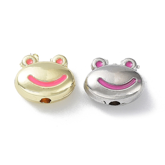 Рейка покрытие сплава эмалевые бусины, лягушка