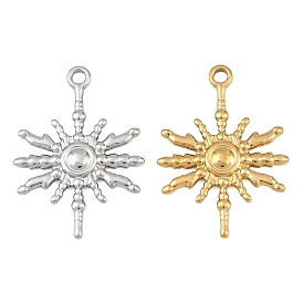 304 Stainless Steel Pendants, Sun Charms