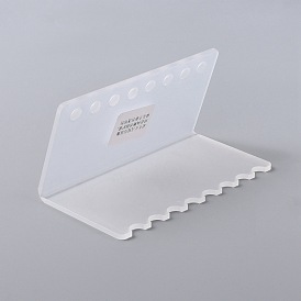 Soportes de exhibición de bolígrafos acrílicos transparentes con orificios, Pinceles de maquillaje, soportes organizadores para pinceles