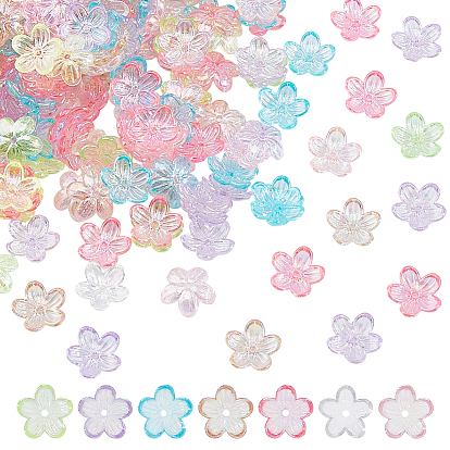 500 шт., акриловые колпачки с УФ-покрытием, 5-лепестков цветка