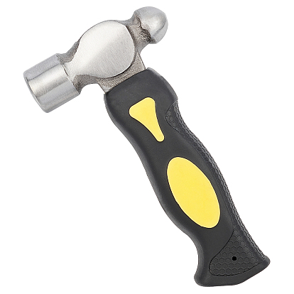 Steel Metal Stamping Hammer, Short Handle with Flat Mallet Head, for Jewelry Making