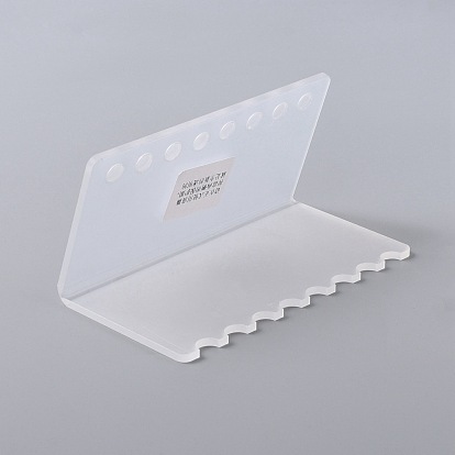 Soportes de exhibición de bolígrafos acrílicos transparentes con orificios, Pinceles de maquillaje, soportes organizadores para pinceles