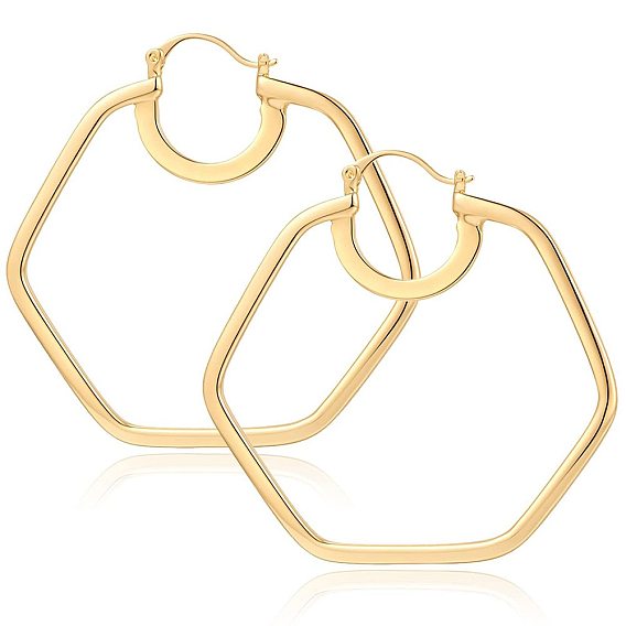 Латунные серьги обруча