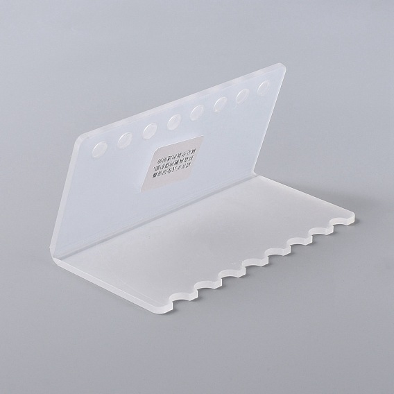 Soportes de exhibición de bolígrafos acrílicos transparentes con orificios, Pinceles de maquillaje, soportes organizadores para pinceles