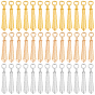 90 pcs 3 colgantes de aleación de colores, encantos de cono