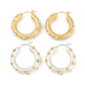 Brass Ring Hoop Earrings