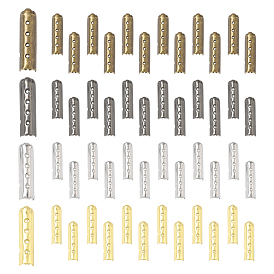 200шт. 4 цвета столбчатая сплава шнурки пряжки соединители, форма капсулы без галстука, шнурок, шнурок, замки, зажимы, концы