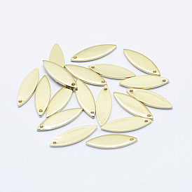 Латуни кулон, долговечный, реальный 18 k позолоченный, без никеля , лошадиный глаз 