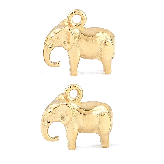 304 Stainless Steel Charms, Elephant Charms