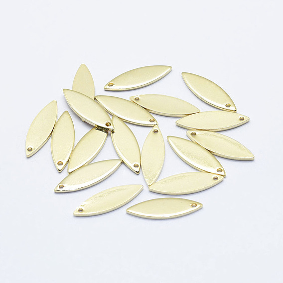 Латуни кулон, долговечный, реальный 18 k позолоченный, без никеля , лошадиный глаз 