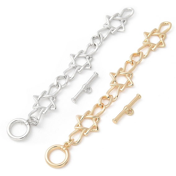 Латунный удлинитель цепи, многослойные застежки ожерелья с настоящим платиновым покрытием, без кадмия, без никеля и без свинца, с карабин-лобстерами 