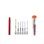 Stainless Steel DIY Embroidery Punch Needle Set, with 6 Style Replacement Needle
