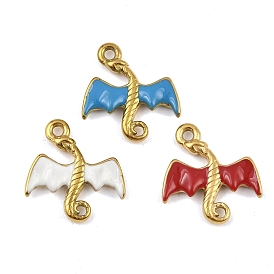 304 нержавеющей стальной эмали подвески, динозавр прелести, золотые