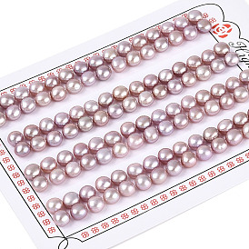 Сорт 3бусины из натурального культивированного пресноводного жемчуга, половине просверлил, полукруглые бусины