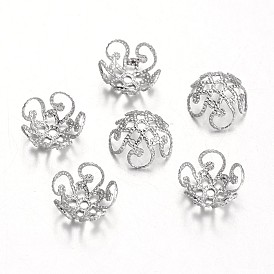 5-лепестковые 316l хирургические колпачки из нержавеющей стали, 10x4.5 мм, отверстие : 1 мм