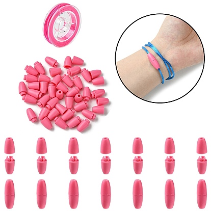 Пластиковые застежки отколовшиеся, с нейлоновой нитью