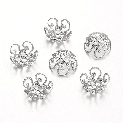 5-лепестковые 316l хирургические колпачки из нержавеющей стали, 10x4.5 мм, отверстие : 1 мм