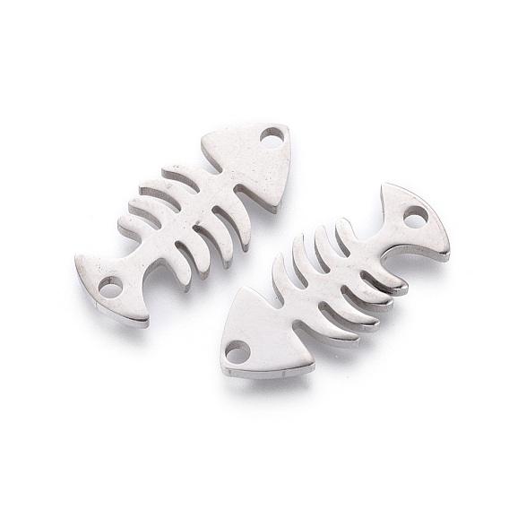 201 Stainless Steel Links, Manual Polishing, Fishbone