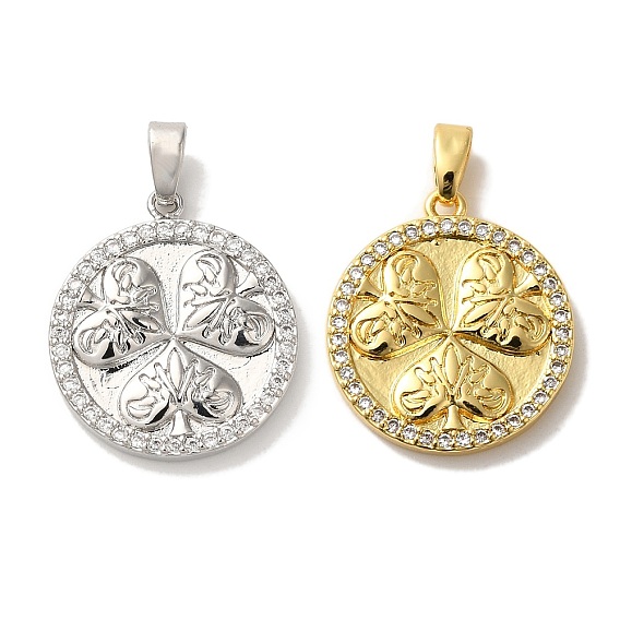 Стойка металлическая латунная микропрофилированная кубическая циркония подвески, без кадмия и без свинца, долговечный, плоско-круглые с сердцем