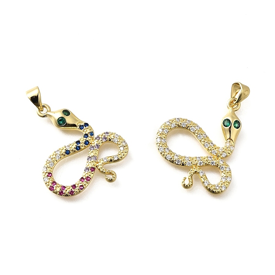 Латунные микро проложить кубического циркония подвески, змея, стойки покрытие, долговечный, без свинца и без кадмия
