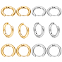 12 пары 2 стиль 202 и 304 серьги-кольца из нержавеющей стали, гипоаллергенные серьги, кольцо